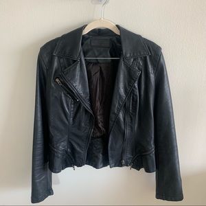 Blank NYC black faux leather jacket - Small